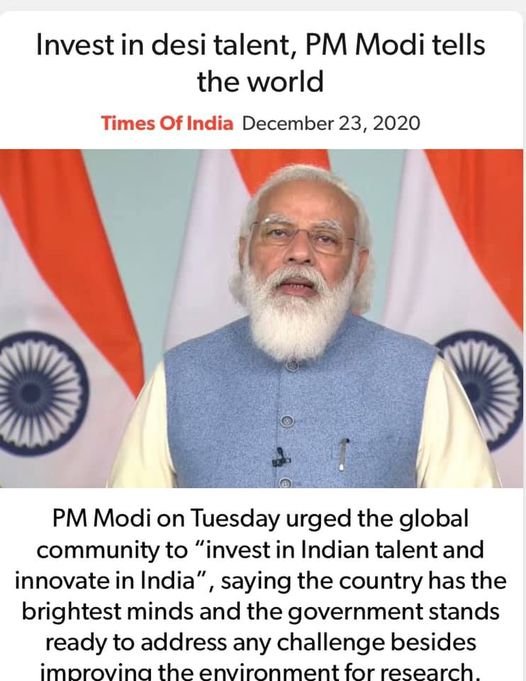 invest in desi talent ,pm modi tells the world | Dharmapuri arvind