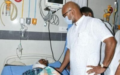 Visited The Private Hospital In Nizamabad, Treating The Injured BJP Karyakartas Attacked By TRS Goons.