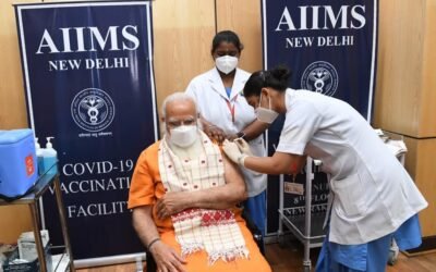 PM Shri Narendra Modi ji Gets His Second Dose Of COVID-19 Vaccine At AIIMS.