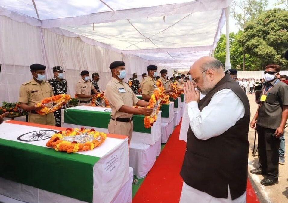 Union Home Minister Sri Amit Shah Paid Tribute To The Bravehearts Who Sacrificed Their Lives In The Naxals Attack.