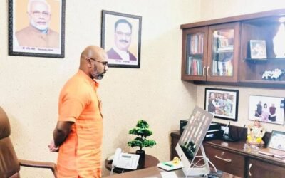 Virtual Conference With Nizamabad District Office Bearers About ’Seva Hi Sanghatan’ Program