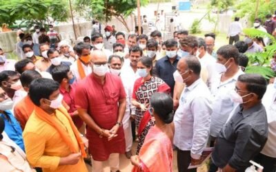 Visited Velmal Village Of Nandipet Mandal Adopted Under Sansad Adarsh Gramin Yojna: Dharmapuri Arvind