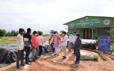 BJP District President Baswa Lakshmi Narsayya Visited Paddy Purchase Center