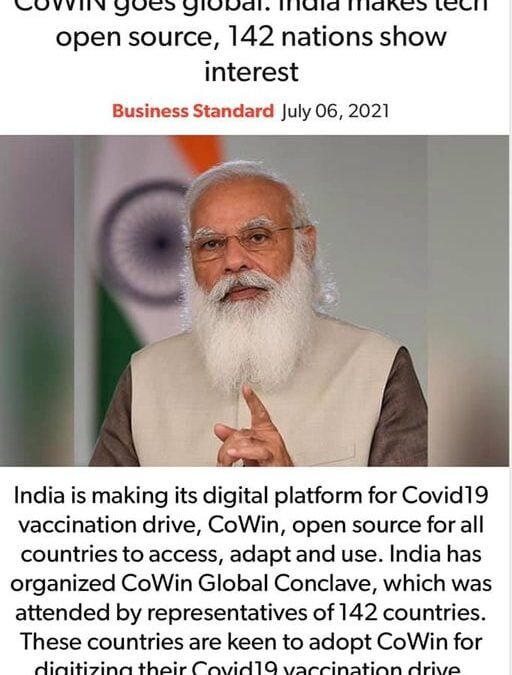 CoWIN Goes Global: India Makes Tech Open Source, 142 Nations Show Interest