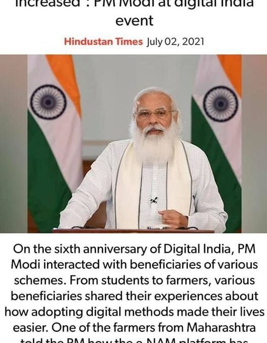 ‘Farmers Trust On e-NAM Has Increased’: PM Modi At Digital India Event