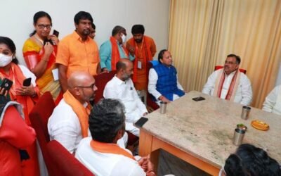 NIzamabad MP Arvind Dharmapuri Meets National General Secretary Sri Arun Singh