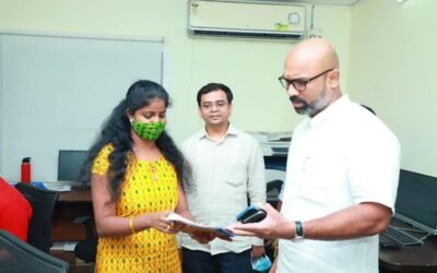 Nizamabad BJP MP Arvind Dharmapuri Inspects Arvind For Us Helpline Centre