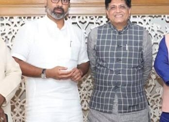 Nizamabad BJP MP Dharmapuri Arvind Meets Union Minister Sri Piyush Goyal