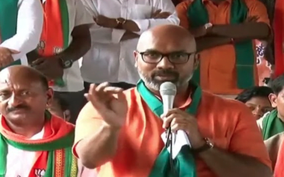 Nizamabad BJP MP Arvind Dharmapuri Speech at Rythu Poru Deeksha | Indira Park
