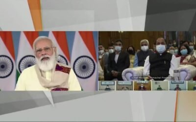 PM Narendra Modi Interacts With Healthcare Workers In Himachal Pradesh