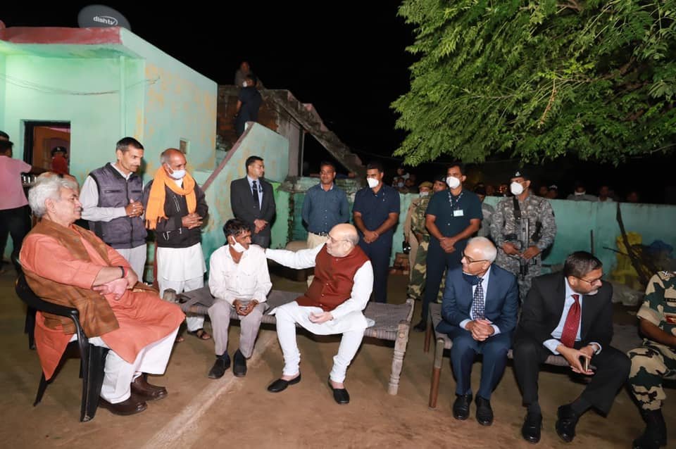 Home Minister Amit Shah Inspects BSF Bunkers In Makwal