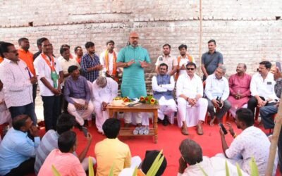 Nizamabad MP Aravind Dharmapuri Addresses Local Telugu People In Deglur City