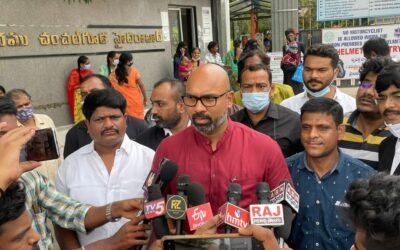 BJP MP Dharmapuri Arvind Meets Teenmar Mallanna at Chanchalguda Central Prison