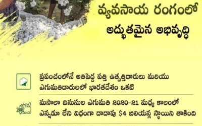 India’s Agricultural Balance Of Trade Increases By 41% In 2020-2021