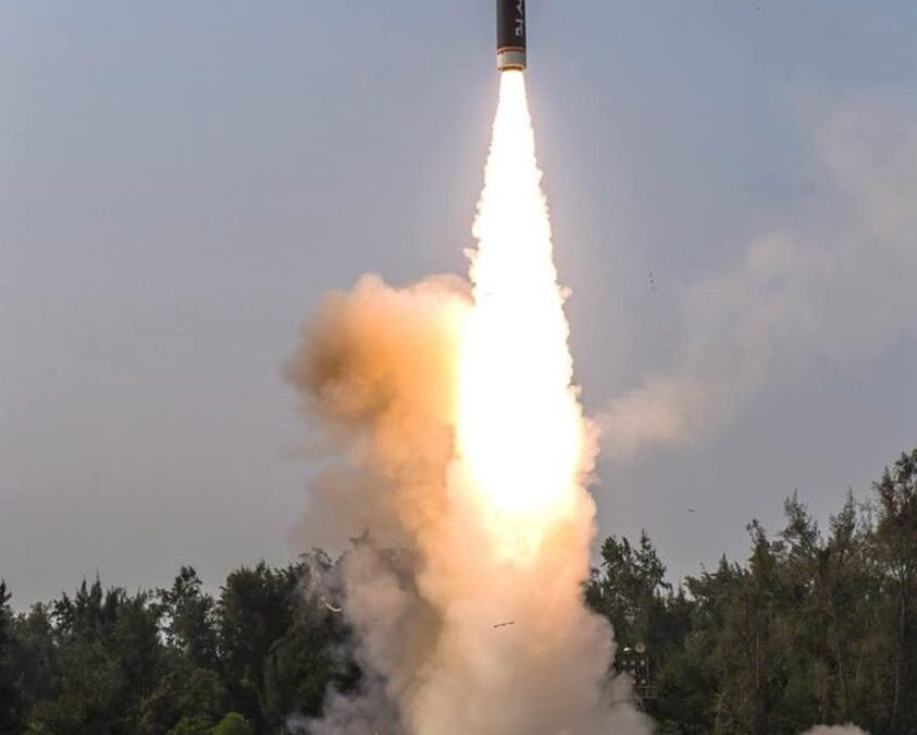 The Agni P Missile Has Been Successfully Tested Off The Coast Of Odisha.