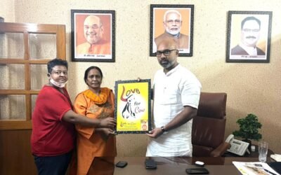 “Love for Cow” Foundation Members Mrs. Parameshwari Sharma & Ms. Kapila Meets MP Arvind Dharmapuri