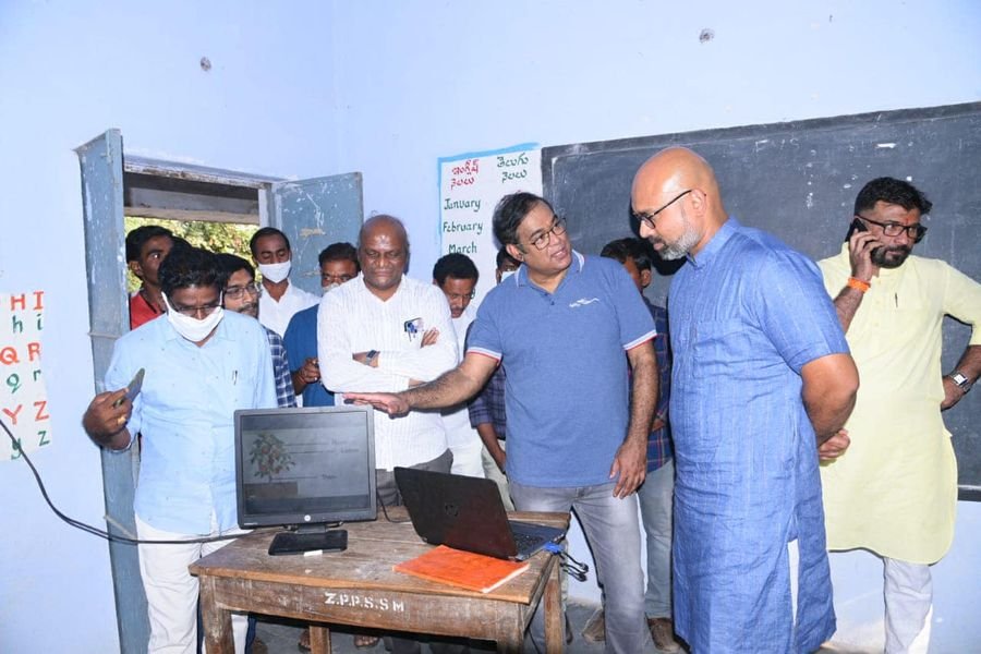 Visited Mothe Government School With Agility Logistics Company Representatives