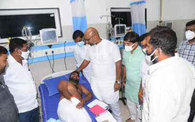 Visited BJP Karyakartas In Hospital