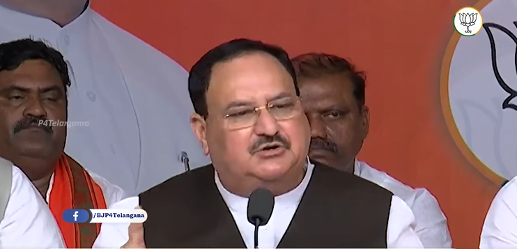 J.P Nadda Press Meet On Bandi Sanjay
