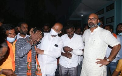 Visited Jeelakara Rakesh ji, Who Have Injured In TRS Goons Attacks