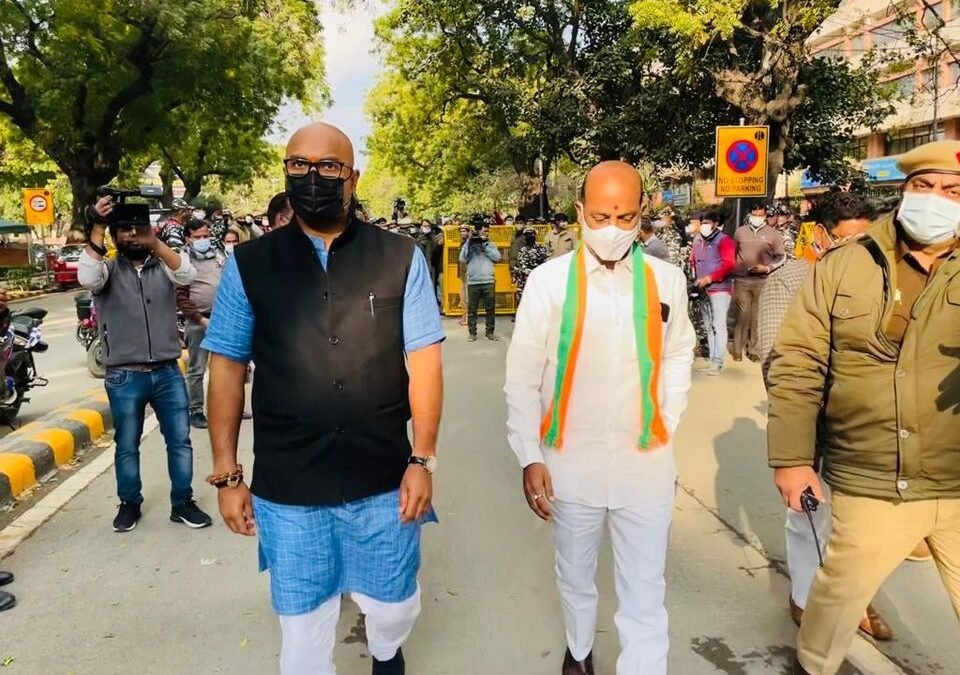 Protest March From Ambedkar Statue In Telangana Bhavan To Parliament Of India Against KCR’s Comments