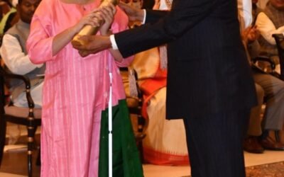 President Ram Nath Kovind Presents “Nari Shakti” Puraskar To Tiffany Brar