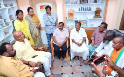 Visited Family Members of Padma & Santosh Who Was Recently Committed Suicide Due To TRS Leaders Continuous Harassment