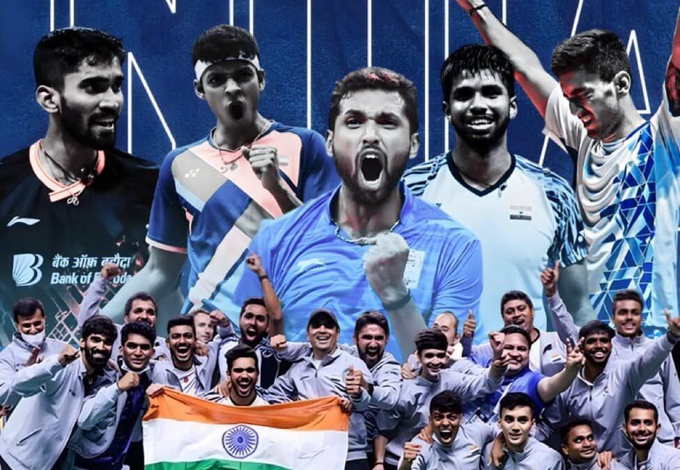 India men’s badminton team wins first ever thomas cup