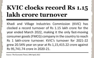 KVIC Clocks Record Rs. 1.15 lakh crore Turnover