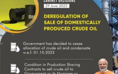 ముడి చమురు విక్రయాలపై నియంత్రణ సడలింపునకు మంత్రివర్గం ఆమోదం..