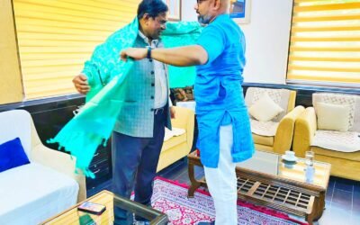 Paid a Courtesy visit to Union Minister Shri Faggan Singh Kulaste Ji today in Delhi.