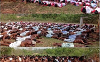 NDA రాష్ట్రపతి అభ్యర్థి శ్రీమతి ద్రౌపది ముర్ము గారి కోసం గిరిజనులు ప్రార్థిస్తున్న శక్తివంతమైన చిత్రాలు