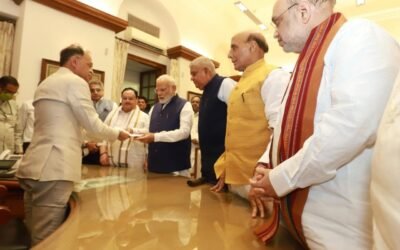 Shri Jagdeep Dhankhar files nomination in the presence of PM Narendra Modi