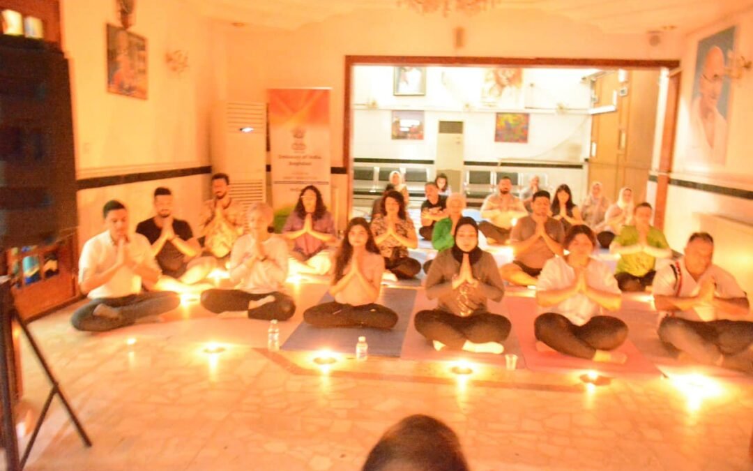 All yoga enthusiasts extended their Diwali wishes and enjoyed the sweets