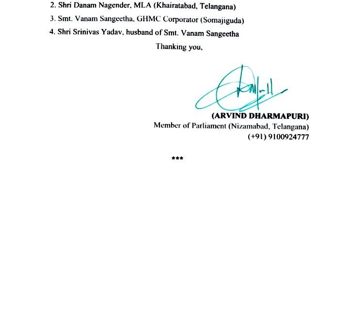 The Police refused to acknowledge my complaint against CM KCR & others.