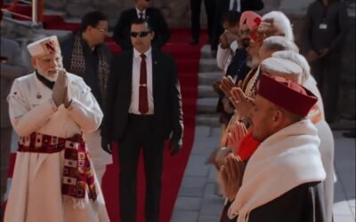 PM Shri Narendra Modi performs Darshan & Pooja