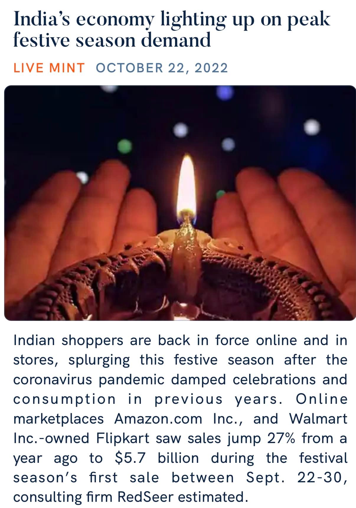 India’s economy lighting up on