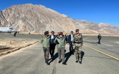 Prime Minister Shri Narendra Modi has landed in Kargil