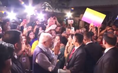 PM Shri Narendra Modi gets rousing welcome
