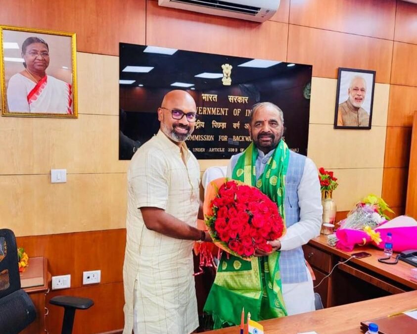 Met and congratulated Former Union minister, Shri Hansraj Ahir ji