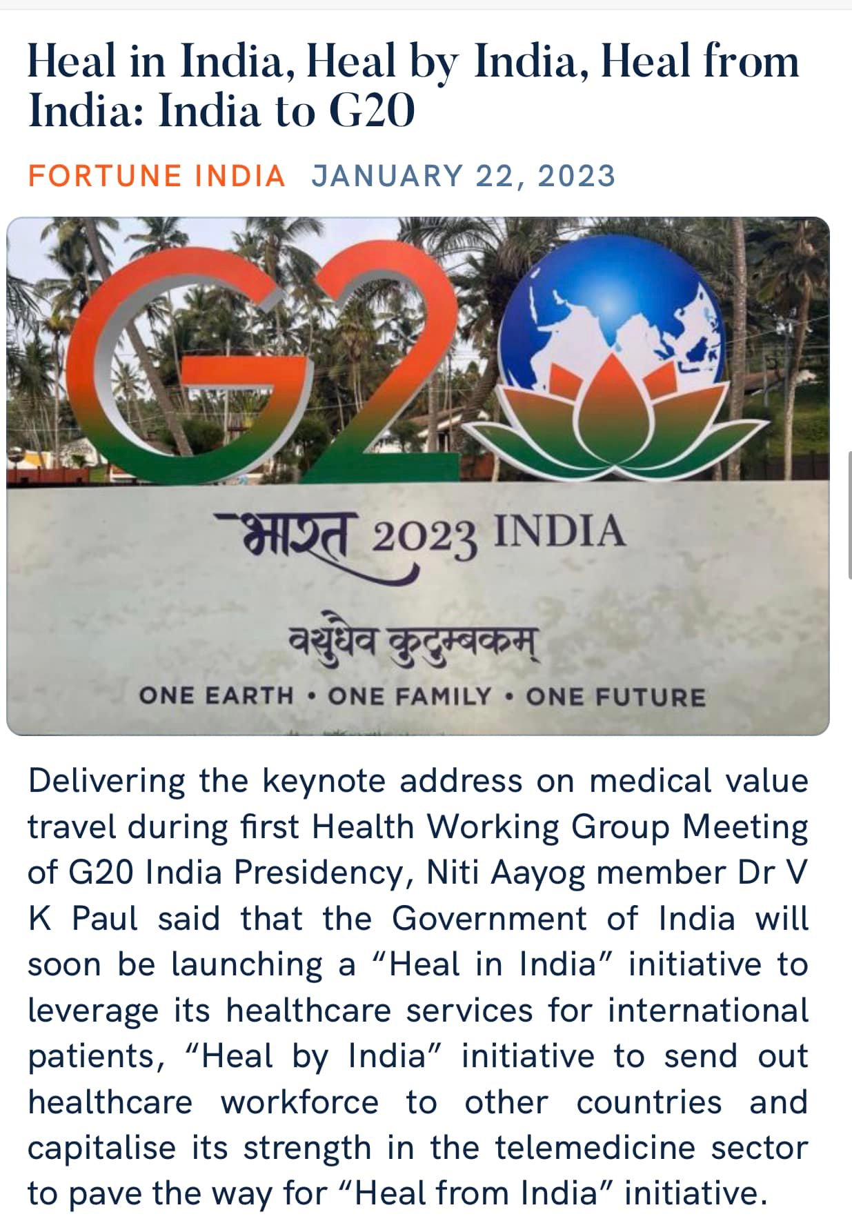 India to G20