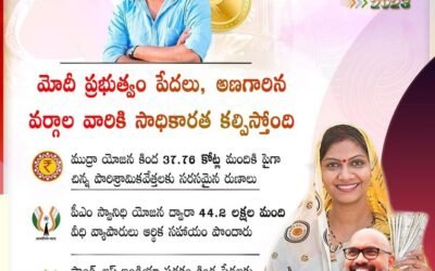 Modi government empowering the poor and the deprived