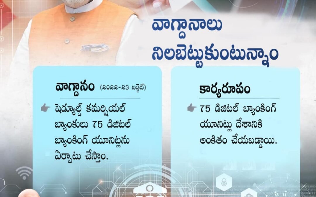 75 Digital Banking Units dedicated to the nation.