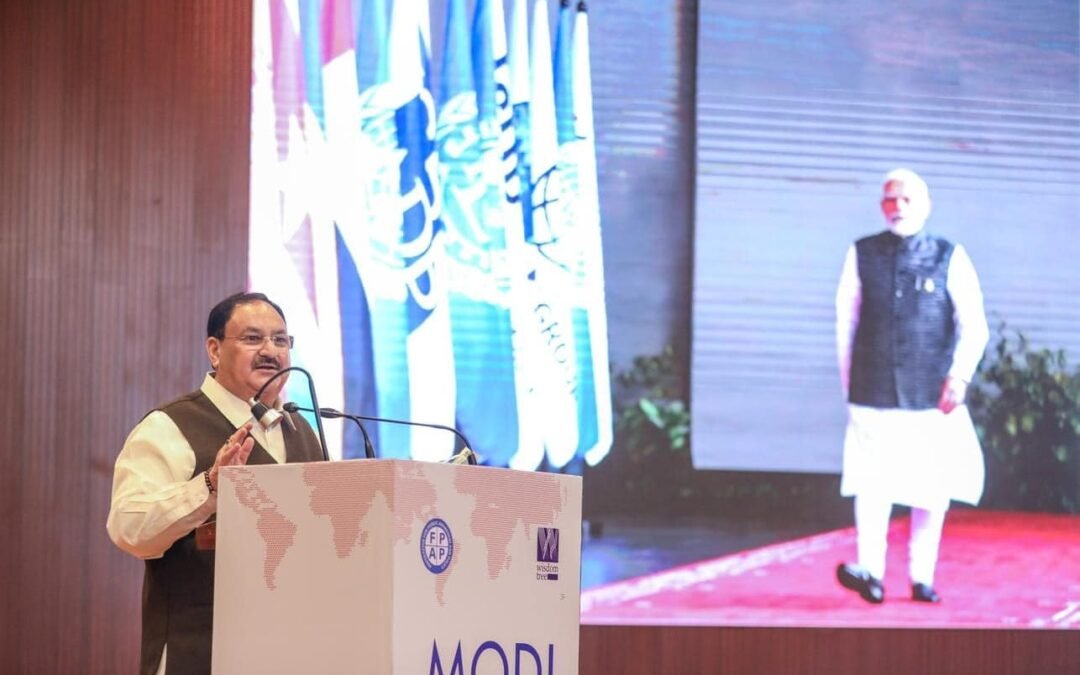 Shri J.P. Nadda launched the book