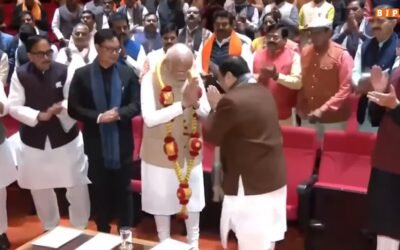 At the BJP Parliamentary Party meeting