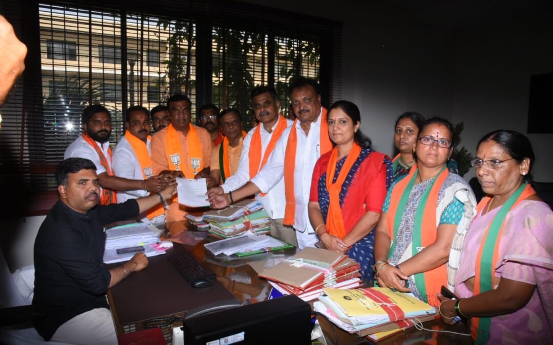 After the mahadharna organized by BJP for double bedrooms in Nizamabad