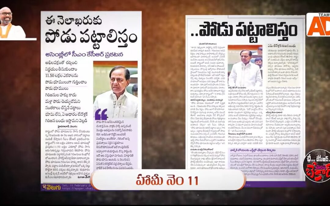 ఏండ్లకు ఏండ్లుగా పరిష్కారం కాని పోడు..గోడు !