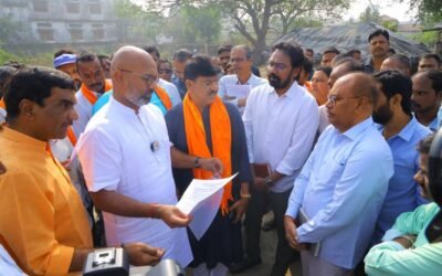Inspected The Construction Works Of ROB 802 At Adivi Mamidi Palli