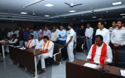 Participated In The Review Meeting On “Praja palana” Program At Nizamabad Collectorate