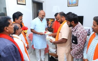 Blessed To Receive Ayodhya Shreeram ji’s Akshat: Dharmapuri Arvind
